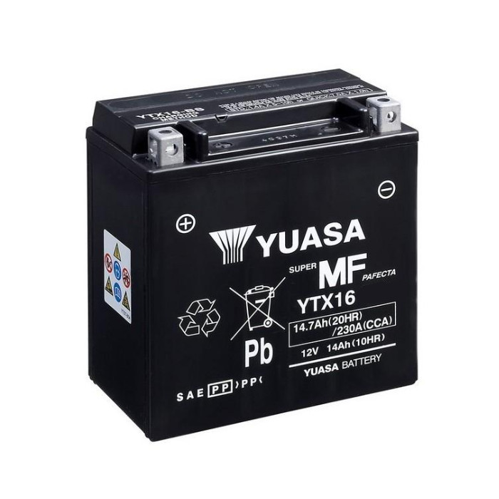 Batterie YUASA YTX16 14 AH AGM Batterie YUASA YTX16 14 AH AGM