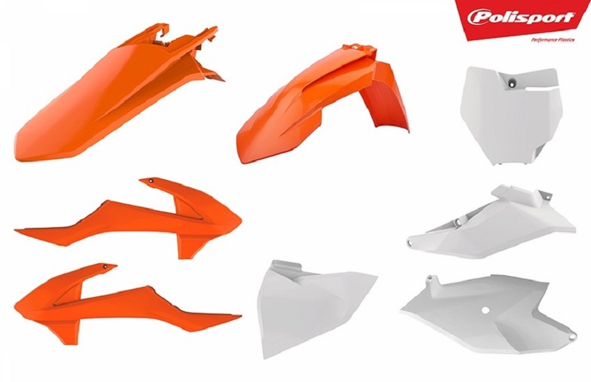 POLISPORT Plastik-Kit Originalfarbe 2018 passend für KTM SX85