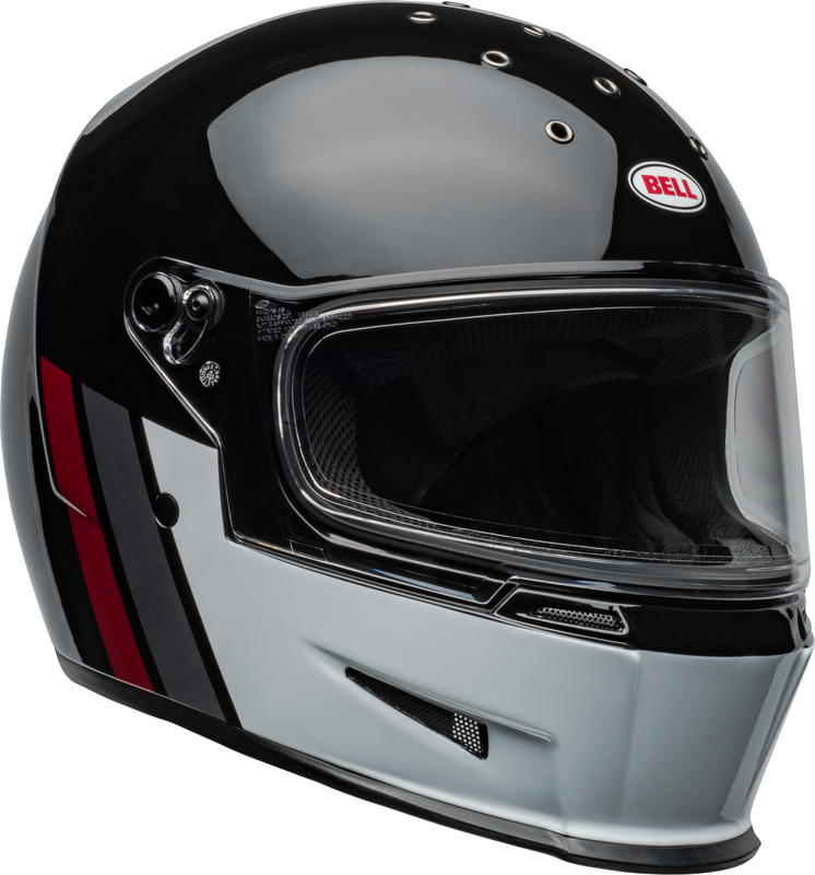 BELL Eliminator Helm - GT Gloss Black/White