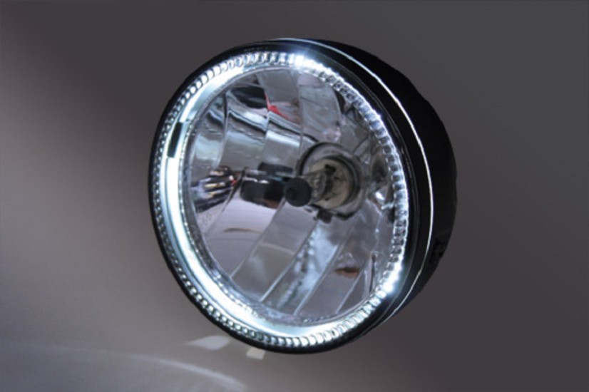 HIGHSIDER 5 3/4 Zoll Hauptscheinwerfer Skyline, LED Standlichtring