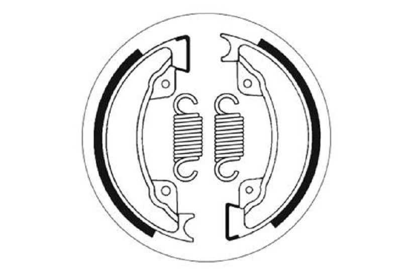Bremsbacke SBS 2077 Maße: 130 x 25