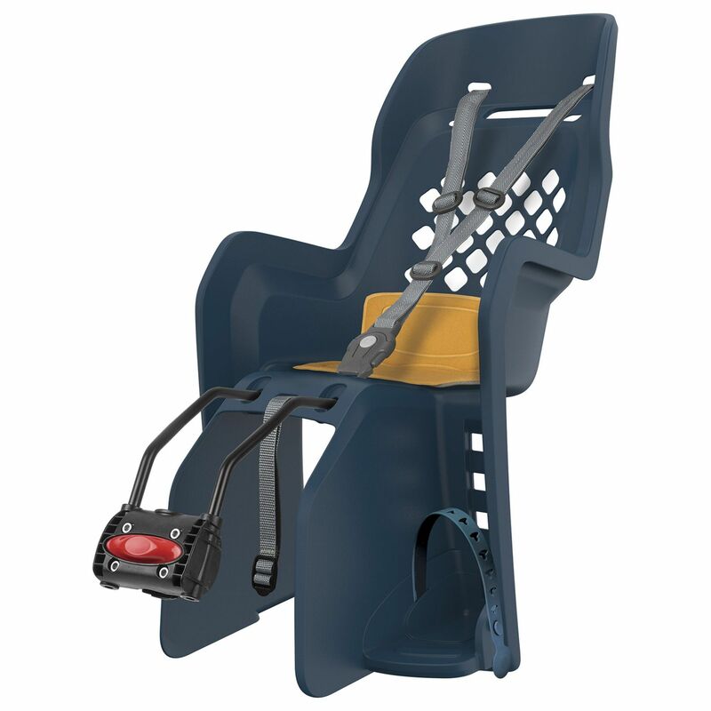 POLISPORT Joy FF Rear Child Bike Seat Frame Mounting - Denim/Yellow POLISPORT Joy FF Rear Child Bike Seat Frame Mounting - Denim/Yellow