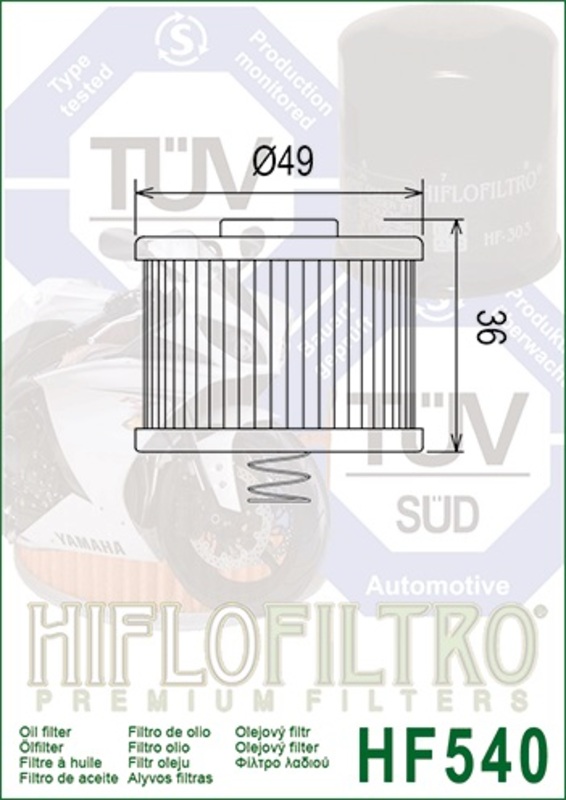 HIFLOFILTRO Ölfilter - HF540