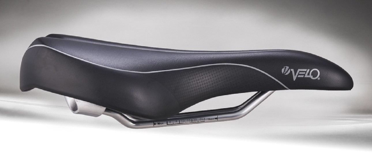 VELO Bike Saddle Zone Cut Black VELO Bike Saddle Zone Cut Black
