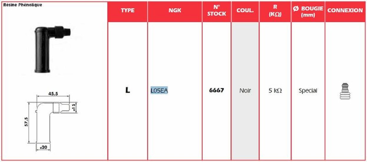 NGK Zündkerzenstecker - L05EA