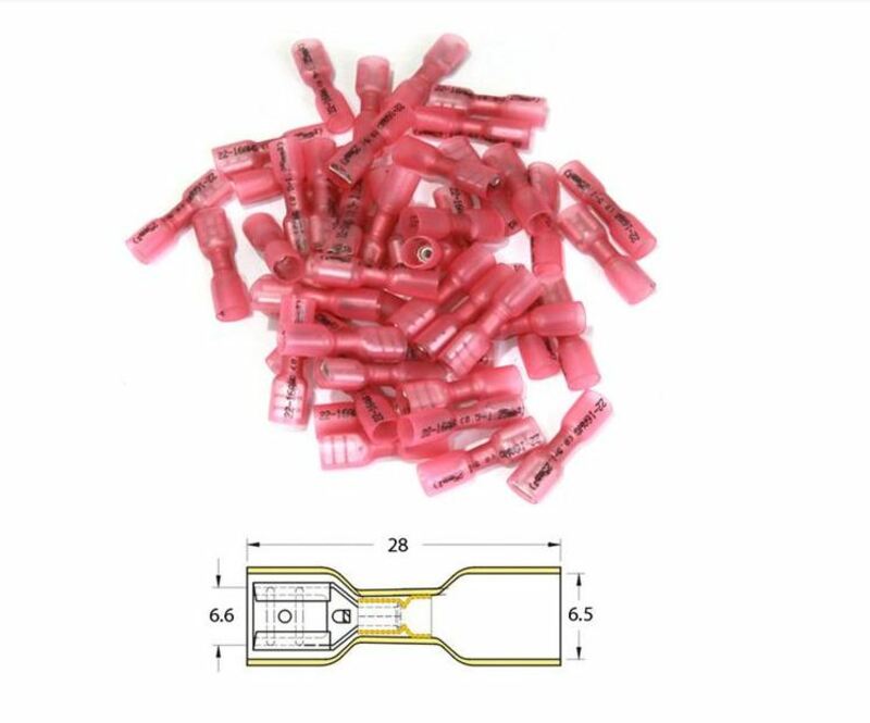 BIHR Schrumpfschlauch-Crimpverbinder weiblich rot transparent Ø 0,5 mm²/1,5 mm² - 50 Stück BIHR Schrumpfschlauch-Crimpverbinder weiblich rot transparent Ø 0,5 mm²/1,5 mm² - 50 Stück