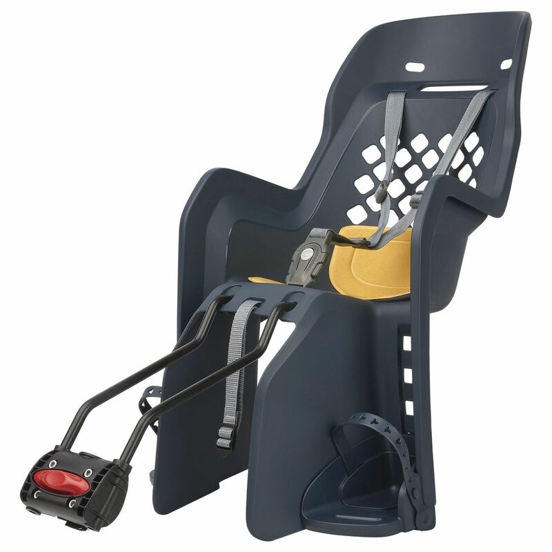 POLISPORT Joy FF 29 Rear Child Bike Seat Frame Mounting - Denim/Yellow