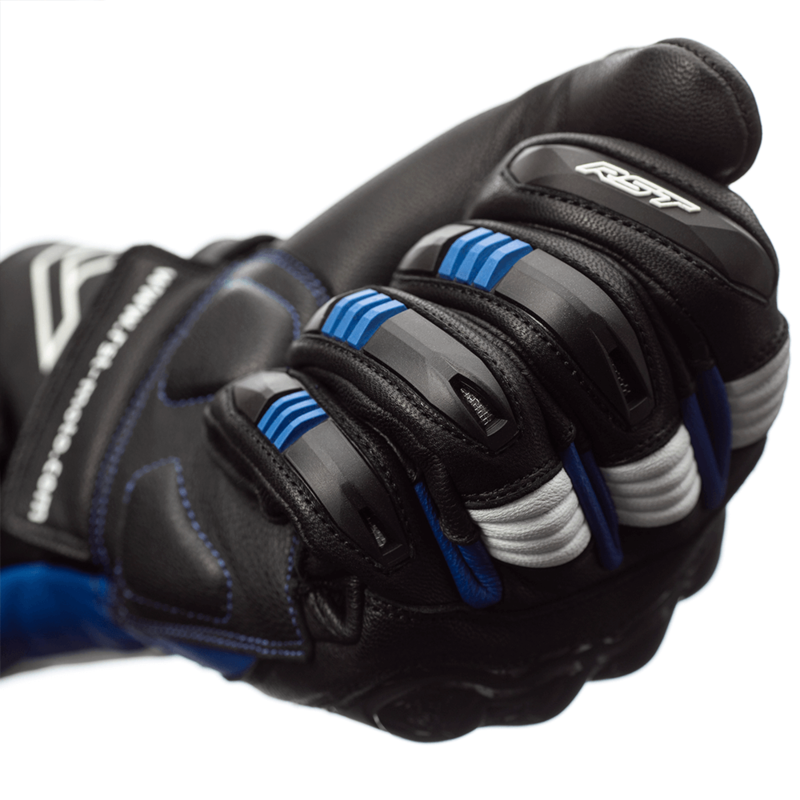 RST Pilot CE Handschuhe - Schwarz/Blau/Weiß Größe 11