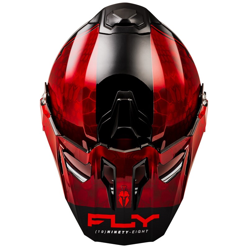 FLY RACING Trekker Kryptek Conceal Helm - Rot/Schwarz