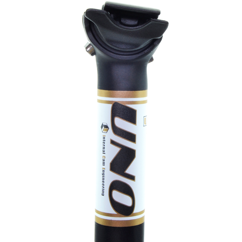 UNO TS 716 Bicycle Seatpost - 350mm Ø31.6 Black/White