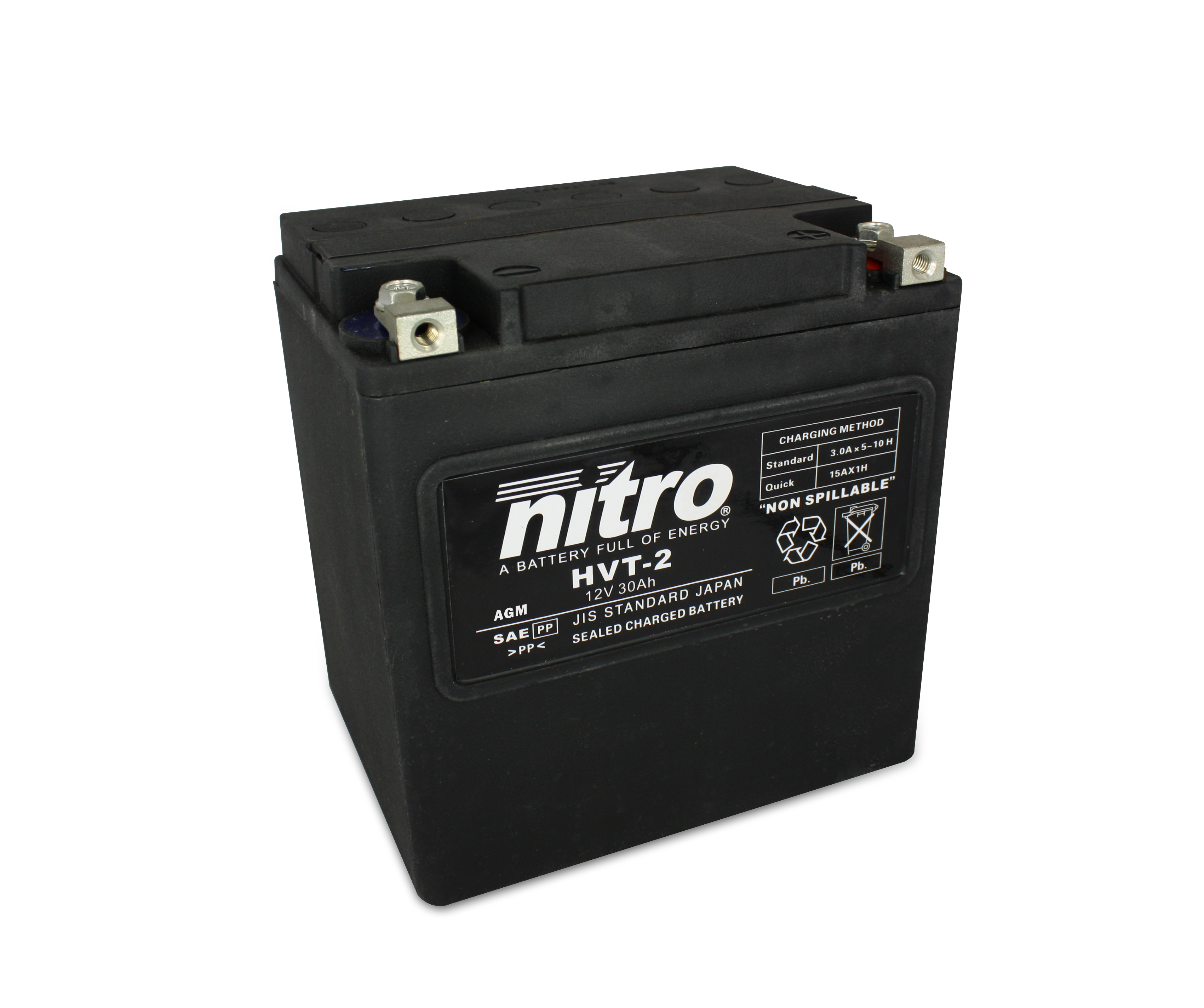 Batterie NITRO HVT 02 SLA (WC) Gel 12V/32Ah [169x131x174] CCA=450A