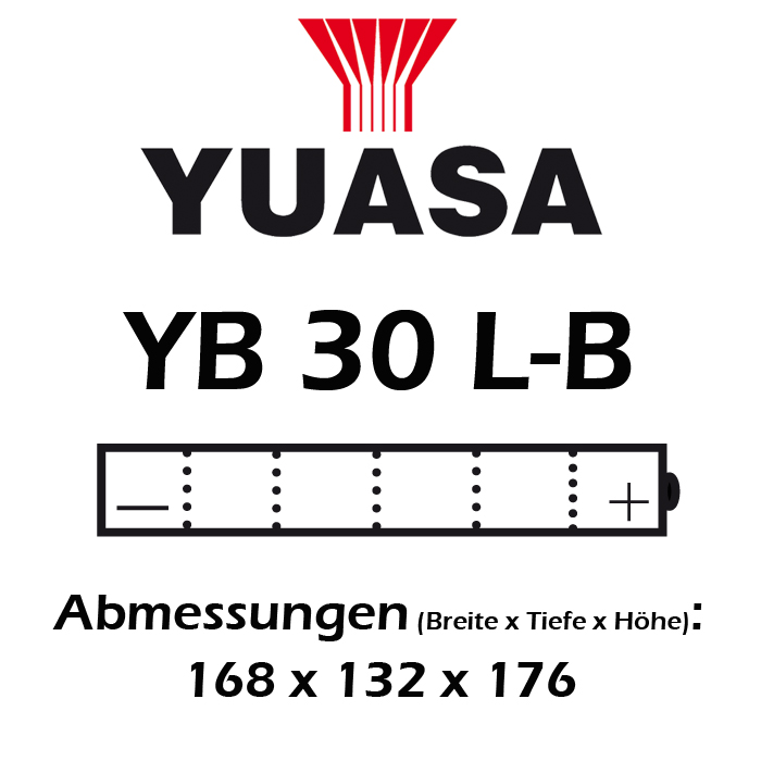 Batterie YUASA YB30L-B 30 AH