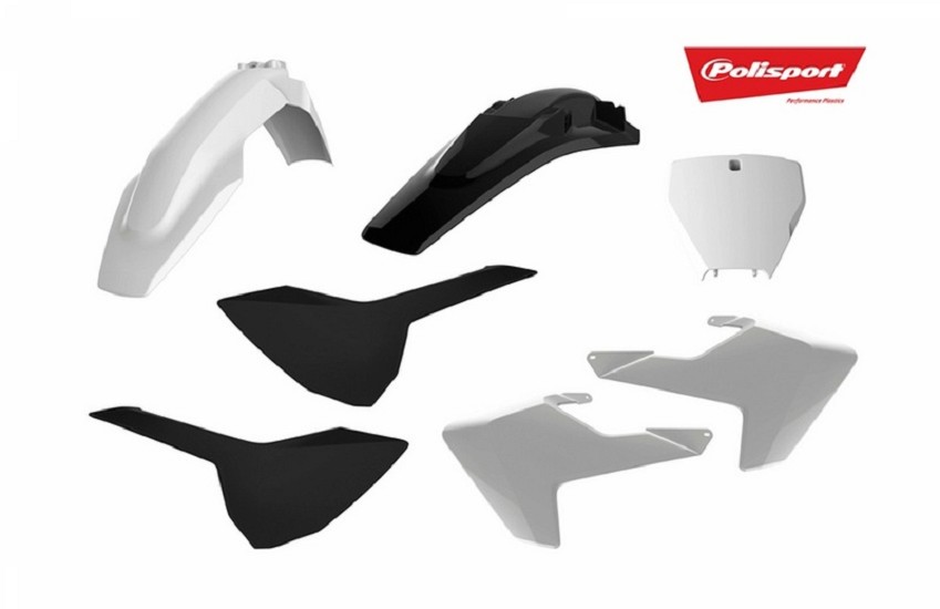 POLISPORT Plastik-Kits weiß/schwarz Husqvarna TC/FC