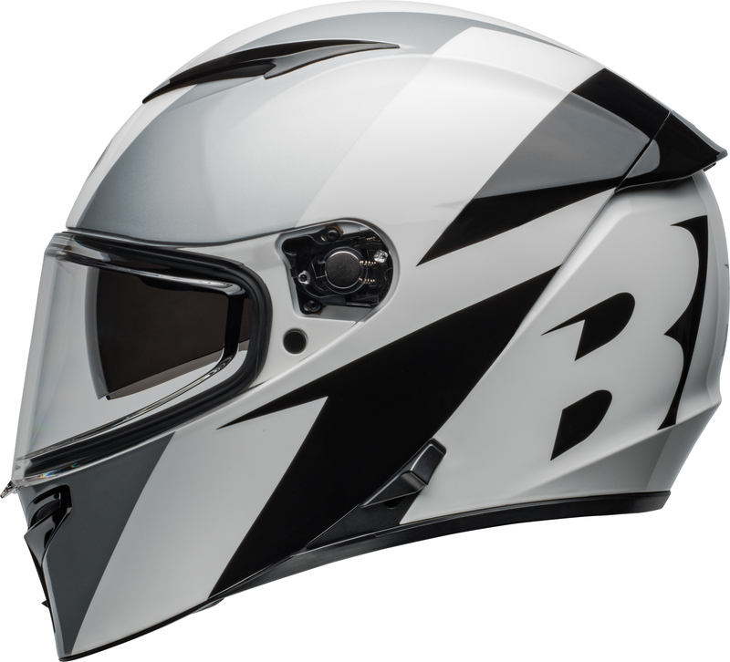 BELL Lithium Helm - Shear Gloss Silver/White