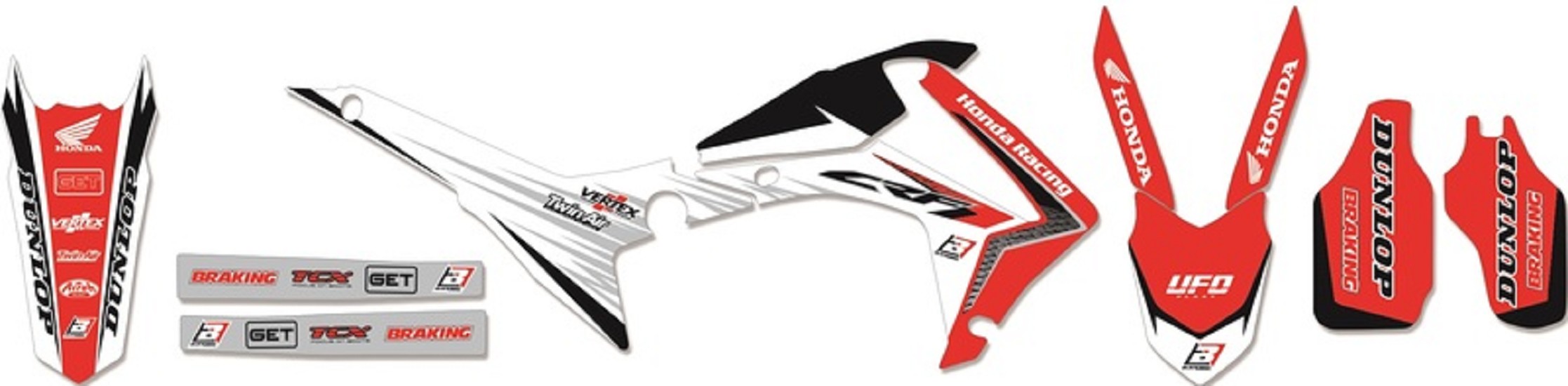 DEKO-KIT LINEAR BLACKBIRD passend für Honda