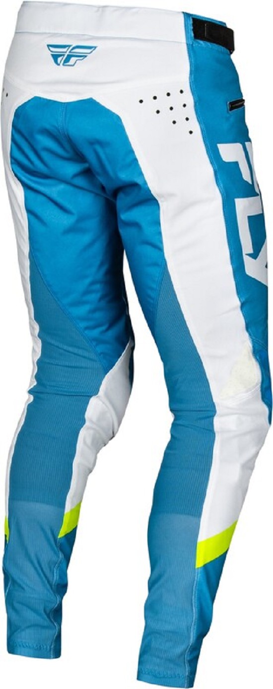 FLY RACING Rayce Jugend Fahrradhose - Blau/Weiß/Limettengrün