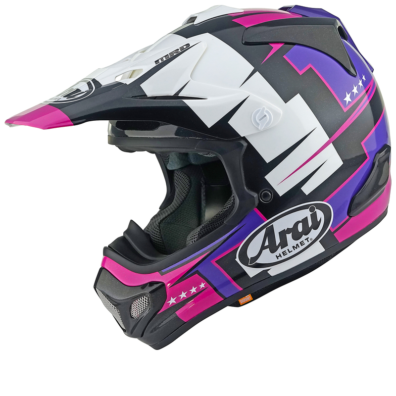 ARAI MX-V EVO Helm Battle - Lila