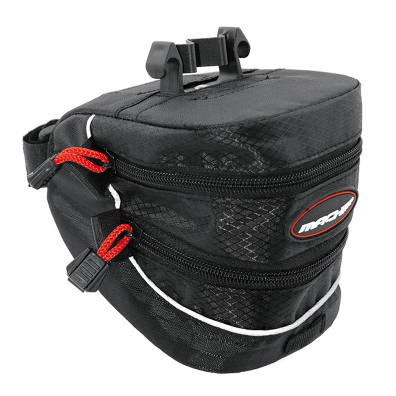 MACH Bicycle saddle case. Oversize. Quick release. 2 Zips.