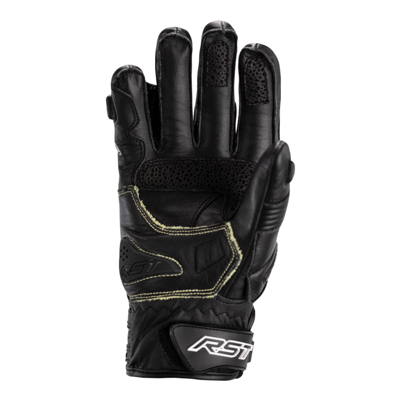 RST TracTech Evo 4 Short Leder Handschuhe Schwarz Größe M