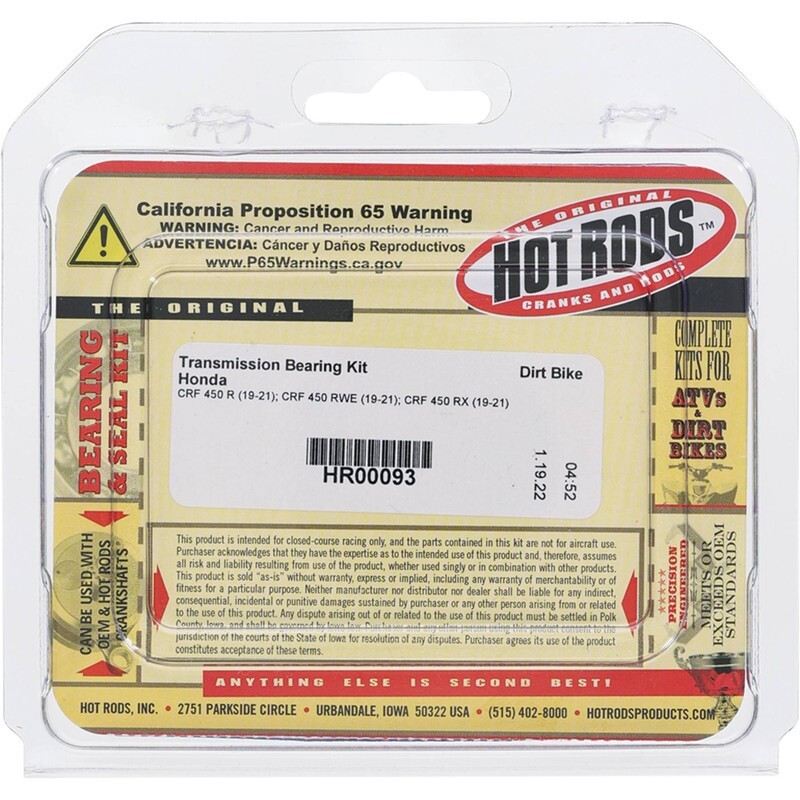 HOT RODS Getriebelager-Kit - passend für Honda CRF 450 R / RWE / RX