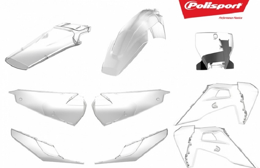POLISPORT Plastik-Kits transparent Husqvarna TC/FC