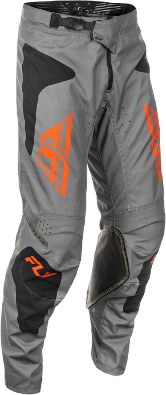 FLY RACING Kinetic SYM Hose- Grau/Orange/Schwarz FLY RACING Kinetic SYM Hose- Grau/Orange/Schwarz