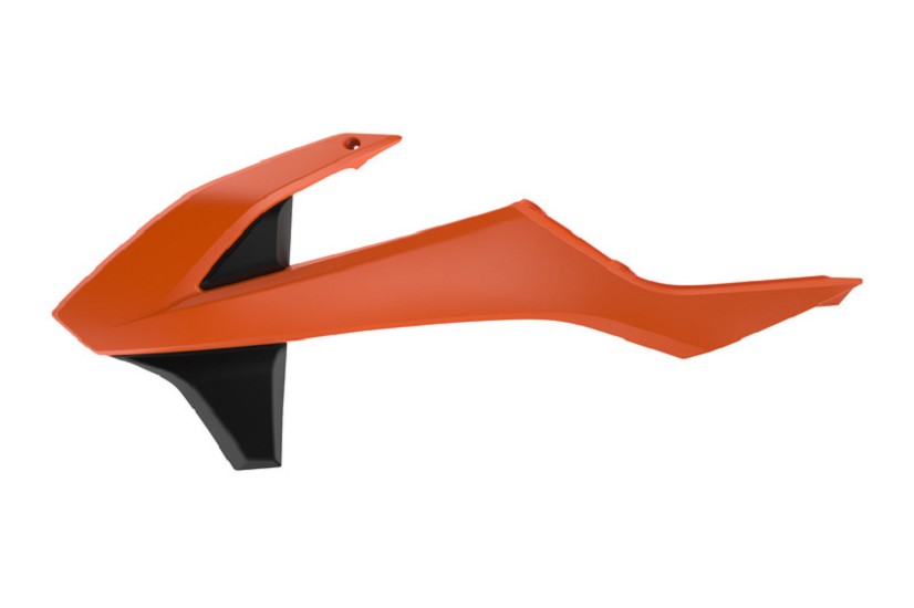 POLISPORT Kühlerspoiler seitlich Originalfarbe 16 Orange/Schwarz passend für KTM