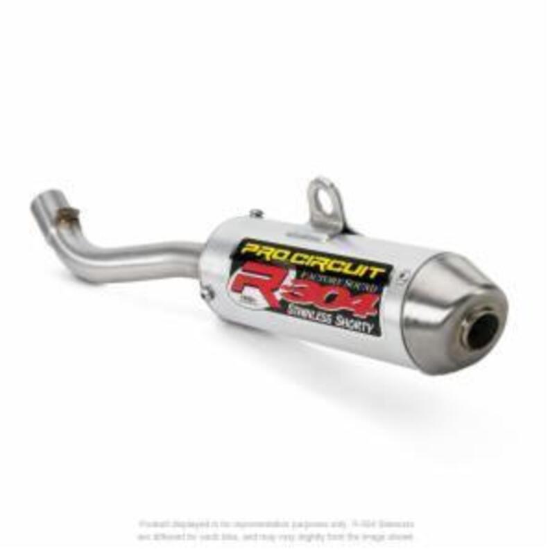 2-Takter-Schalldämpfer 304 PRO CIRCUIT, gebürstetes Aluminium passend für KTM SX125 HVA TC125