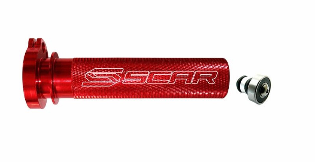 SCAR Gasgriffhülse Aluminium mit Kugellager rot SCAR Gasgriffhülse Aluminium mit Kugellager rot