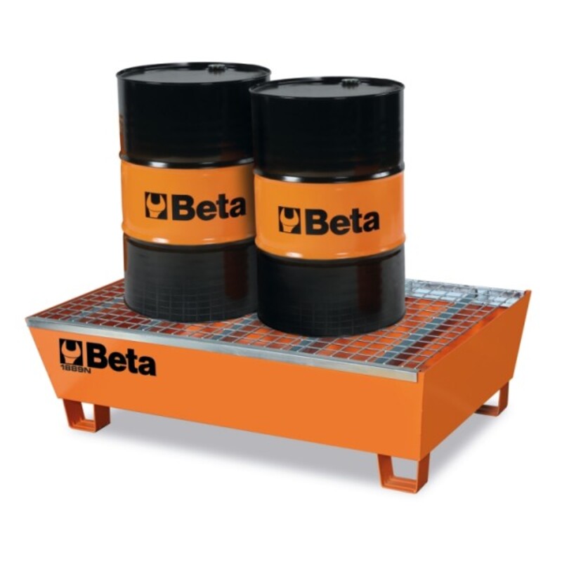BETA Fassuntersatz (transportfähig) Stahl zur Lagerung von 2 Fässern (à 200 l)