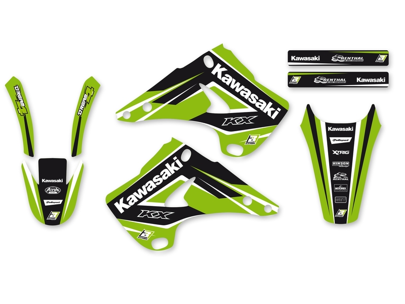 BLACKBIRD Dream Graphic 4 Komplett-Kit passend für Kawasaki KX125
