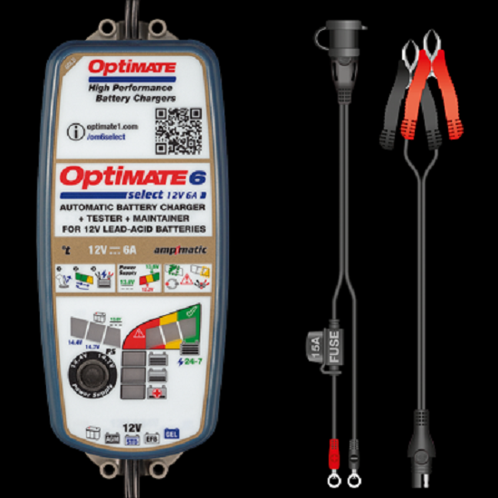 Batterieladegerät OptiMATE 6 Select 9-stufig, 12V, 6A STD/AGM/Gel Batterieladegerät OptiMATE 6 Select 9-stufig, 12V, 6A STD/AGM/Gel