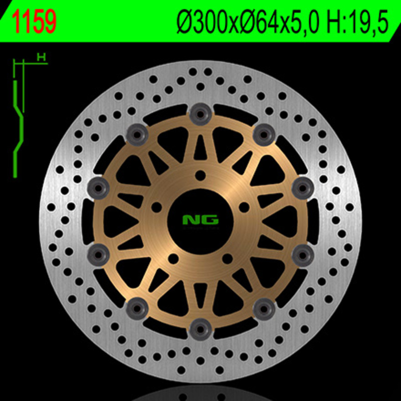 NG BRAKES Bremsscheibe schwimmend rund NG BRAKES Bremsscheibe schwimmend rund