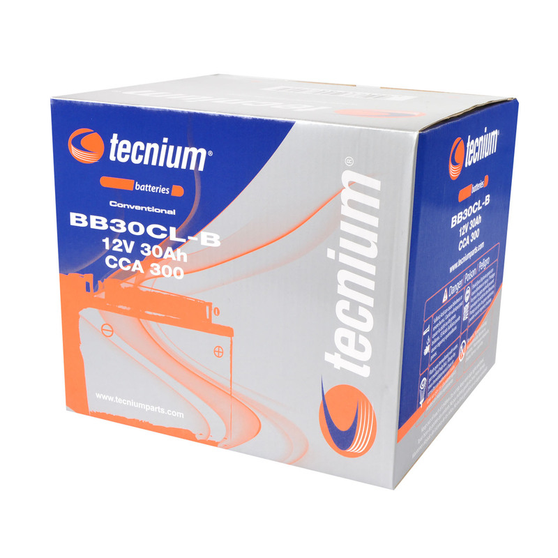 TECNIUM Blei/Säure Batterie mit Säurepack - BB30CL-B