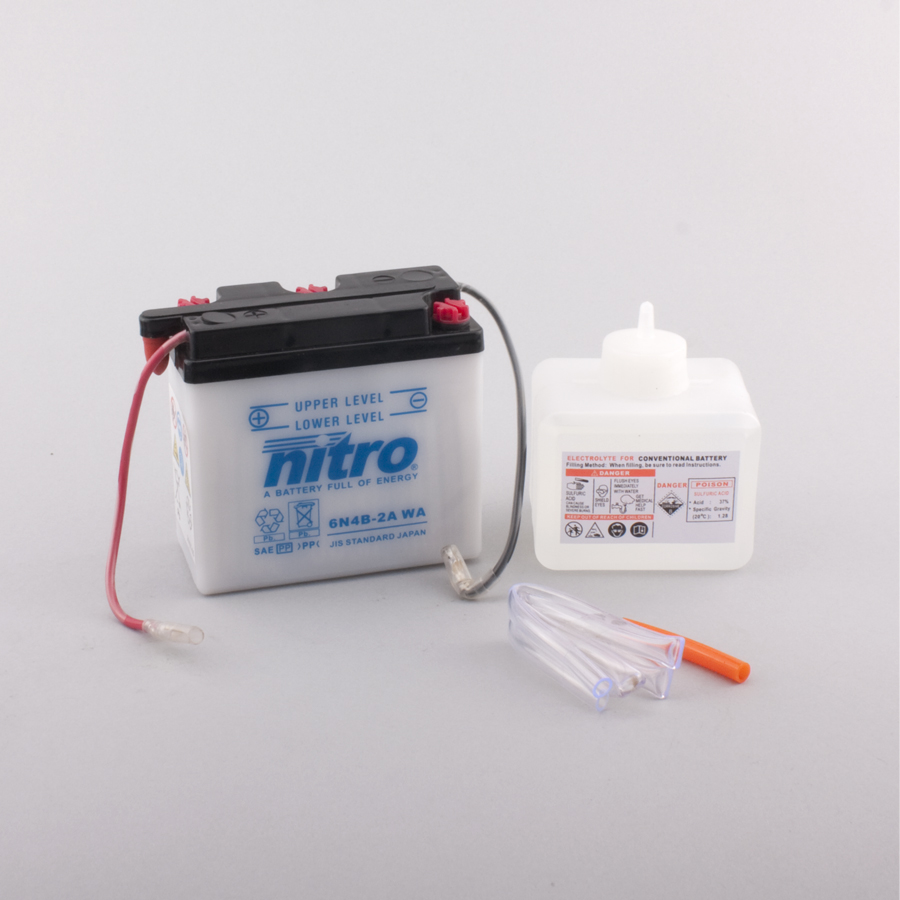 Batterie NITRO 6N4B-2A (CP) mit Säurepack 6V/4Ah [102x48x96]