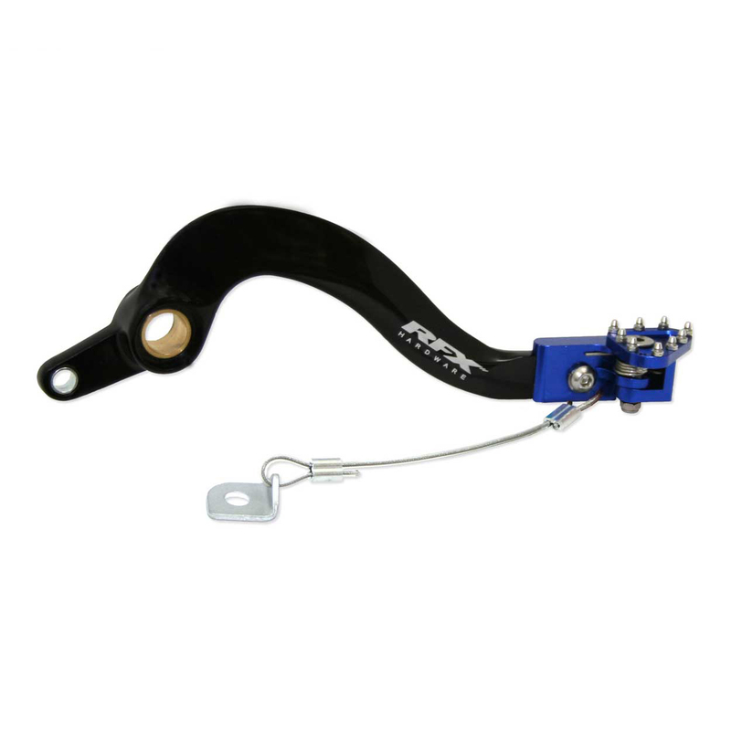 RFX Pro FT Hinterradbremshebel (Schwarz/Blau) - passend für Yamaha YZF/WRF 450