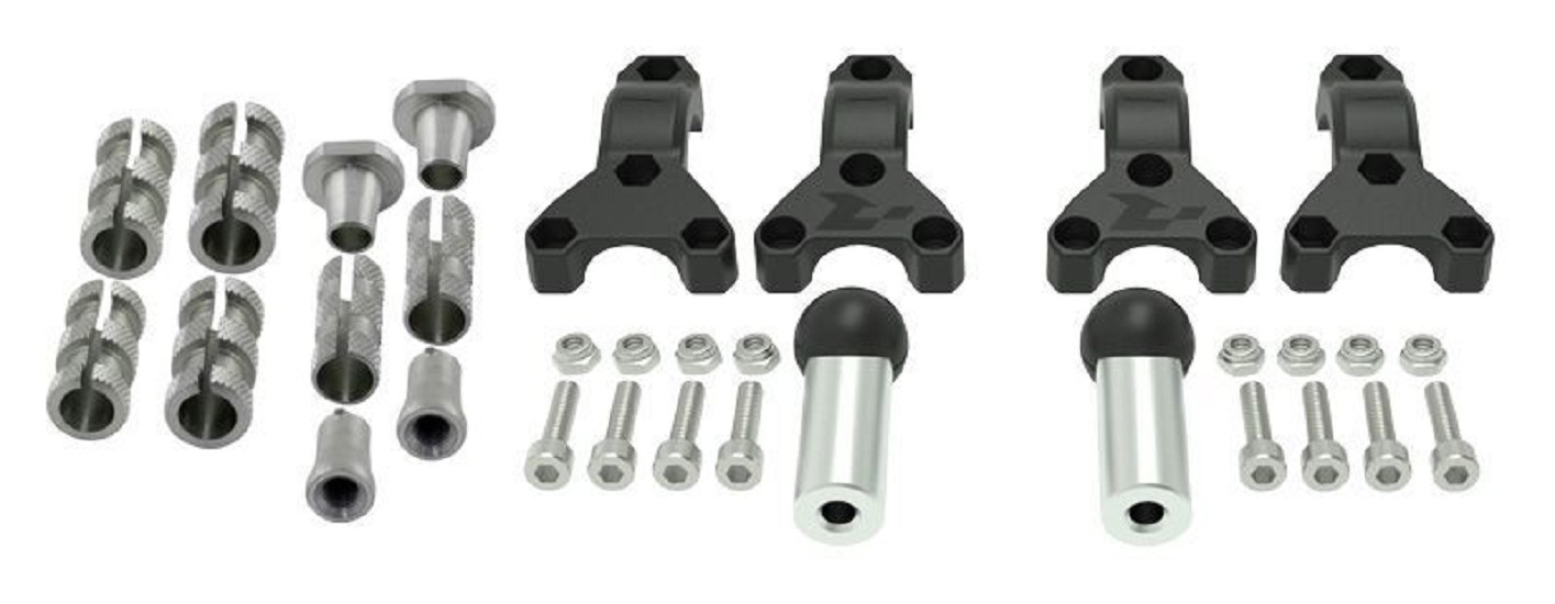 RACETECH HP3 Handschützer Befestigungssatz - Ø22/28,6mm Universal RACETECH HP3 Handschützer Befestigungssatz - Ø22/28,6mm Universal