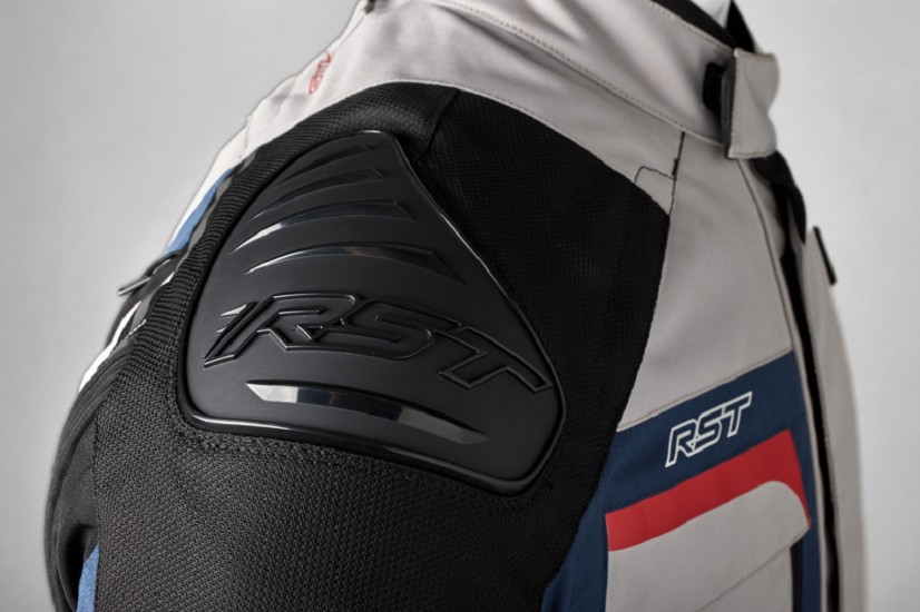 RST Pro Series Adventure-X Textil-Jacke - Silber/Blau/Rot RST Pro Series Adventure-X CE Textil Damenjacke - Silber/Blau/Rot
