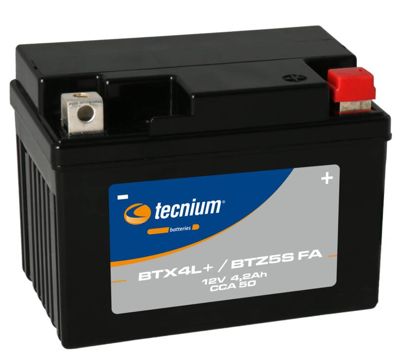TECNIUM Wartungsfreie Batterie Werkseitig aktiviert - BTX4L+/BTZ5S