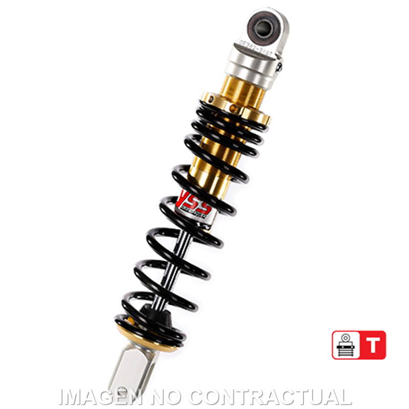 Federbein E302-Serie Mono hinten passend für Piaggio Free/Liberty 50, Sfera 50/80, KP125 LX OE302-310T-02AL-38 Federbein E302-Serie Mono hinten passend für Piaggio Free/Liberty 50, Sfera 50/80, KP125 LX OE302-310T-02AL-38
