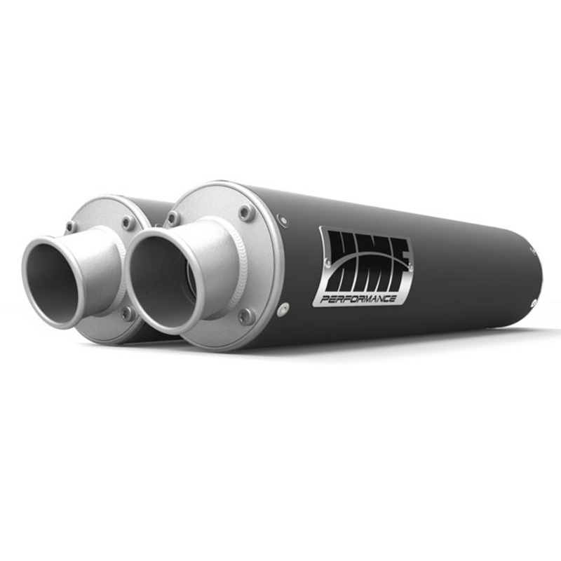 HMF-Doppelschalldämpfer der Performance-Serie - Gun Metal/ Abgedreht Polaris RZR