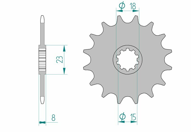AFAM Standard Stahlritzel vorne 94108 - 415