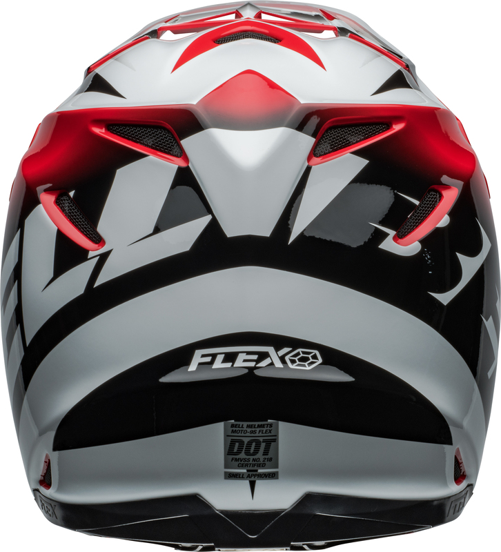 BELL Moto-9S Flex Helm - Rail Gloss Red/White BELL Moto-9S Flex Helm - Rail Gloss Red/White