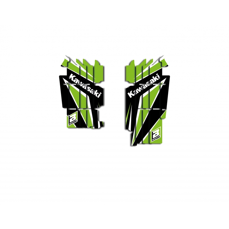 BLACKBIRD Dream Graphic 4 Kühlerlamellen Grafik-Kit passend für Kawasaki KXF BLACKBIRD Dream Graphic 4 Kühlerlamellen Grafik-Kit passend für Kawasaki KXF