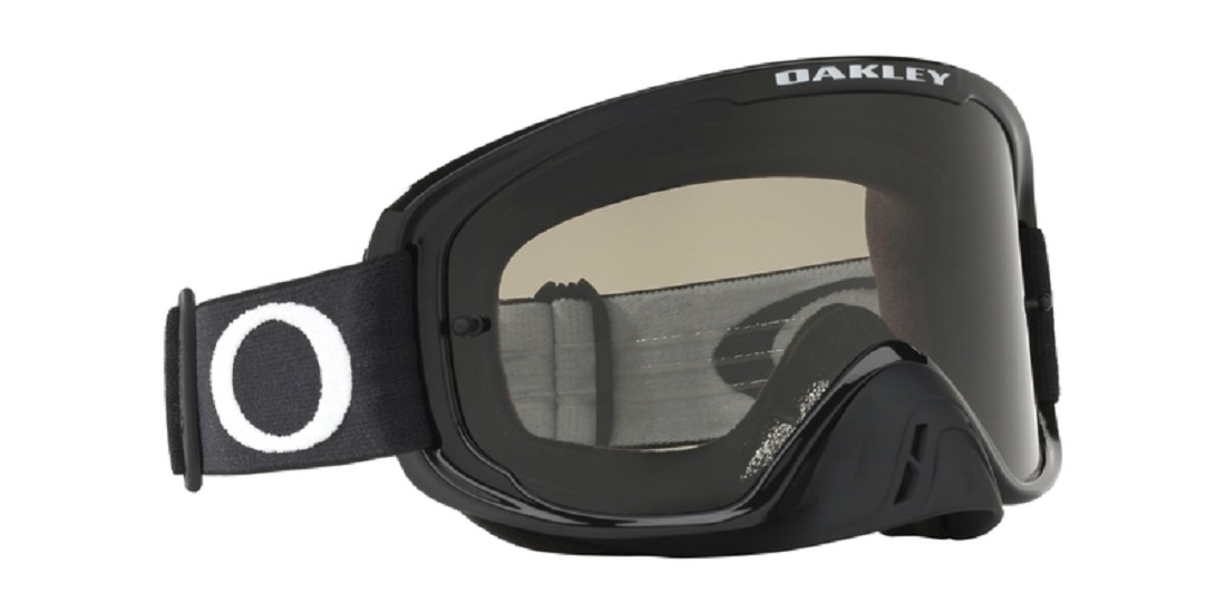 OAKLEY O Frame 2.0 Pro Sand MX Goggle Jet Black Dark Grey Lens