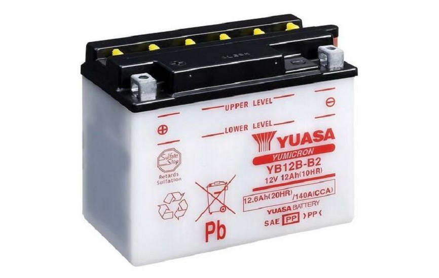 YUASA Blei/Säure Batterie ohne Säurepack - YB12B-B2 YUASA Blei/Säure Batterie ohne Säurepack - YB12B-B2