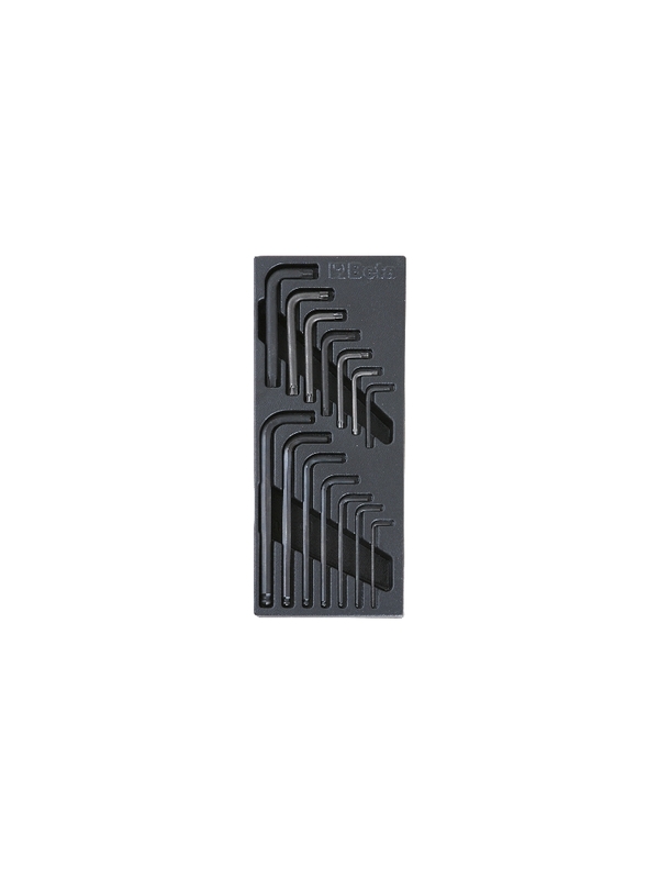 BETA Fester Thermoformateinsatz mit Sechskant + Torx® Stiftschlüsseln