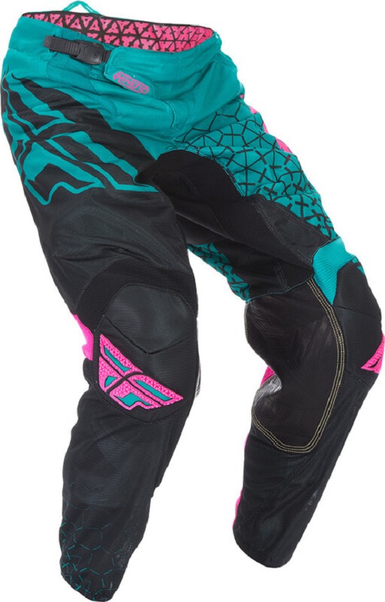 FLY RACING Kinetic Trifecta Mesh Hose - Teal/Rosa/Schwarz FLY RACING Kinetic Trifecta Mesh Hose - Teal/Rosa/Schwarz