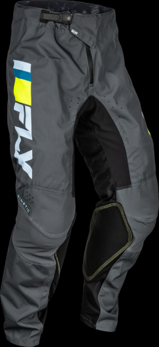 FLY RACING Kinetic Jugend-Hose - Eisgrau/Anthrazit/Hi-Vis
