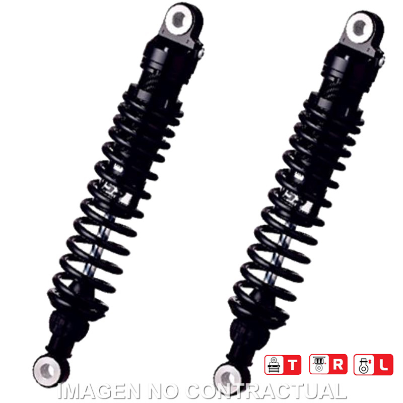 Federbein Z362-Serie Stereo hinten Black Edition für Kompatibel mit TRIUMPH Bonneville SE EFI (09-13) RZ362-330TRL-61-B